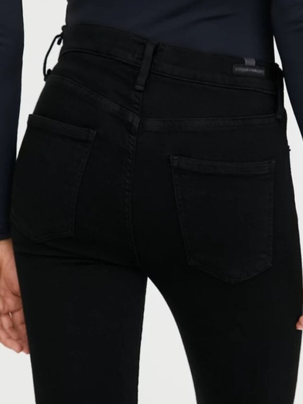 Citizens of Humanity | 'Rocket' High-Rise Skinny Jeans | Black | Size: 27  - Picture 3 of 11